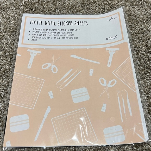 NEW Zicoto Vinyl Sticker Sheets - Picture 2 of 3